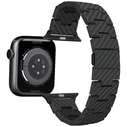 PITAKA Carbon Fiber Retro Apple Watch 1/2/3/4/5/6/7/8/9/10/11/SE/SE 3/Ultra/Ultra 2/Ultra 3 black grey