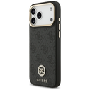Guess 4G Srtass Logo & Big Strap Metal Buttons MagSafe Apple iPhone 17 Pro Max black