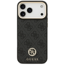 Guess 4G Srtass Logo & Big Strap Metal Buttons MagSafe Apple iPhone 17 Pro Max black