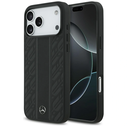 Mercedes Leather Laurel Leaves Stripes MagSafe Apple iPhone 17 Pro Max black