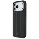 Mercedes Leather Laurel Leaves Stripes MagSafe Apple iPhone 17 Pro Max black