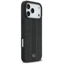 Mercedes Leather Laurel Leaves Stripes MagSafe Apple iPhone 17 Pro Max black