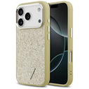 Guess Glitter Triangle Logo MagSafe Apple iPhone 17 Pro gold