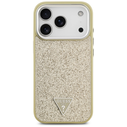 Guess Glitter Triangle Logo MagSafe Apple iPhone 17 Pro gold