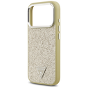 Guess Glitter Triangle Logo MagSafe Apple iPhone 17 Pro gold