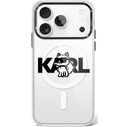 Karl Lagerfeld IML Choupette Sketch Logo MagSafe Apple iPhone 17 Pro clear