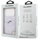 Karl Lagerfeld IML Glitter Karl & Choupette Heads Logo MagSafe Apple iPhone 17 Pro purple