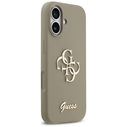 Guess Silicone Big 4G Script Apple iPhone 17 brown
