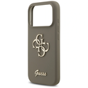 Guess Silicone Big 4G Script Apple iPhone 17 Pro brown