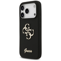 Guess Silicone Big 4G Script Apple iPhone 17 Pro black