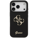 Guess Silicone Big 4G Script Apple iPhone 17 Pro black