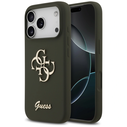 Guess Silicone Big 4G Script Apple iPhone 17 Pro khaki