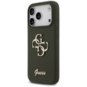 Guess Silicone Big 4G Script Apple iPhone 17 Pro khaki