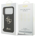 Guess Silicone Big 4G Script Apple iPhone 17 Pro black