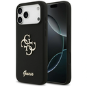 Guess Silicone Big 4G Script Apple iPhone 17 Pro Max black