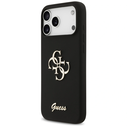Guess Silicone Big 4G Script Apple iPhone 17 Pro Max black