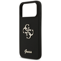 Guess Silicone Big 4G Script Apple iPhone 17 Pro Max black