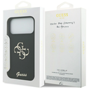 Guess Silicone Big 4G Script Apple iPhone 17 Pro Max black