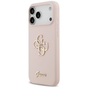 Guess Silicone Big 4G Script Apple iPhone 17 Pro Max pink