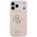 Guess Silicone Big 4G Script Apple iPhone 17 Pro Max pink