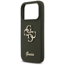 Guess Silicone Big 4G Script Apple iPhone 17 Pro Max khaki