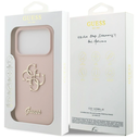 Guess Silicone Big 4G Script Apple iPhone 17 Pro pink