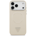Guess Triangle Logo MagSafe Apple iPhone 17 Pro Max beige