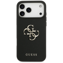 Guess Grained Big 4G & Classic Logo Apple iPhone 17 Pro Max black