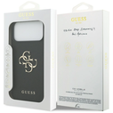Guess Grained Big 4G & Classic Logo Apple iPhone 17 Pro Max black