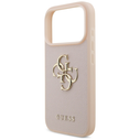 Guess Grained Big 4G & Classic Logo Apple iPhone 17 Pro pink