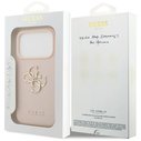 Guess Grained Big 4G & Classic Logo Apple iPhone 17 Pro pink