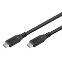 Καλώδιο USB-C Goobay 74197, Usb4, 100W, 20Gbps, 4K/60Hz, 2M, Μαύρο