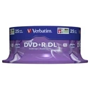 Verbatim DVD+R Double Layer (DL) 8x 8.5GB Cake Box 25-pack Spindle (V43757)