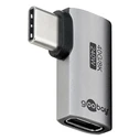 Αντάπτορας USB-C Goobay 74441, γωνιακός 90°, USB4, 240W, 40Gbps, 8K, γκρι