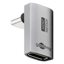 Αντάπτορας USB-C Goobay 74442, Γωνιακός 90°, Usb4, 240W, 40Gbps, 8K, Γκρι