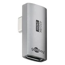 Αντάπτορας USB-C Goobay 74443, Γωνιακός 90°, Usb4, 240W, 40Gbps, 8K, Γκρι
