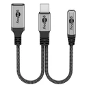 Αντάπτορας USB-C Goobay σε 3.5mm & USB-C 74524, 60W, 480Mbps, γκρι