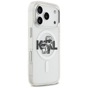 Karl Lagerfeld IML Glitter Karl & Choupette Sketch Logo MagSafe Apple iPhone 17 Pro clear