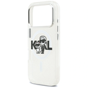 Karl Lagerfeld IML Glitter Karl & Choupette Sketch Logo MagSafe Apple iPhone 17 Pro clear