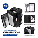 Tech-Protect Defender S50 Ryanair & Wizzair Travel Laptop Cabin Backpack 20L 40x20x25 Black