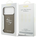 Guess Grained Big 4G Classic Logo Apple iPhone 17 Pro Max brown