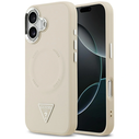 Guess Triangle Logo MagSafe Apple iPhone 17 beige