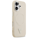 Guess Triangle Logo MagSafe Apple iPhone 17 beige