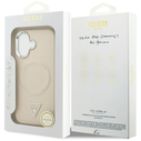 Guess Triangle Logo MagSafe Apple iPhone 17 beige
