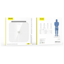 AWEI SS1 Multifunctional Bluetooth 5.0 Body Scale, 500mAh, White