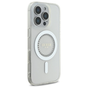 Guess Apple iPhone 16 Pro hardcase IML Rhinestones MagSafe white