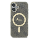 Guess Apple iPhone 16 Plus hardcase IML 4G MagSafe brown