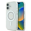 Guess Apple iPhone 16 Plus hardcase IML Rhinestones MagSafe white