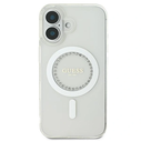 Guess Apple iPhone 16 Plus hardcase IML Rhinestones MagSafe white