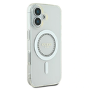 Guess Apple iPhone 16 Plus hardcase IML Rhinestones MagSafe white